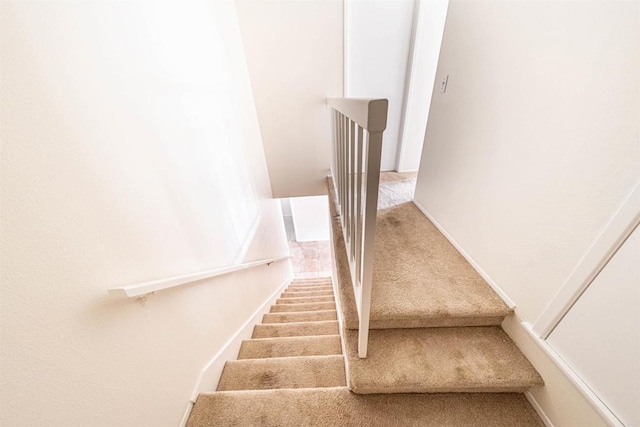 2374 Caringa Unit B, Carlsbad, CA 92009 - stairway with carpet flooring