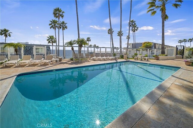 view of pool with a patio area