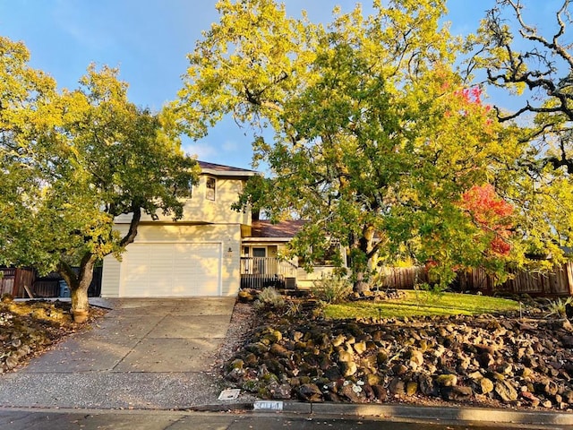 view of front of house featuring a garage