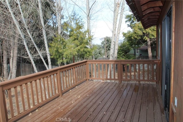 view of wooden terrace