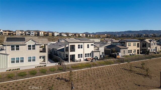 exterior space featuring a mountain view