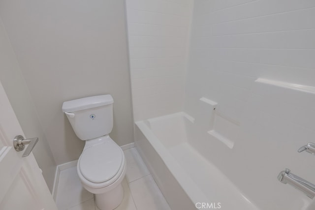 bathroom featuring tile patterned floors and toilet