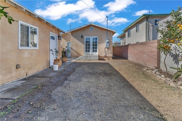 view of rear view of property