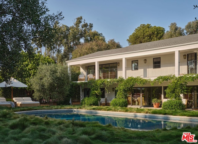 view of rear view of property