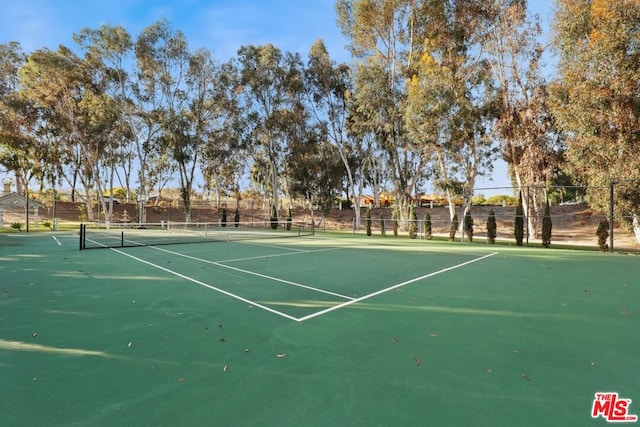 view of tennis court