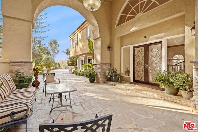 view of patio / terrace with french doors