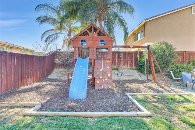 view of jungle gym