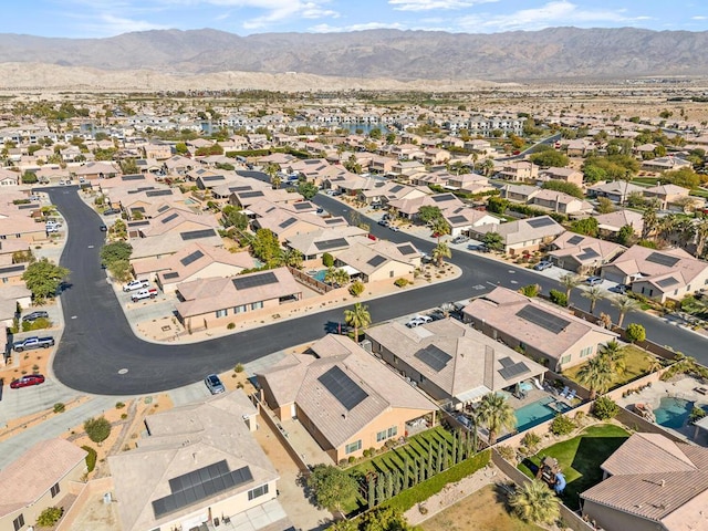 aerial view featuring a mountain view