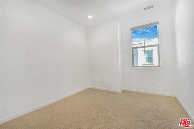 view of carpeted empty room