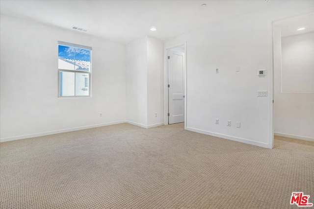 view of carpeted empty room