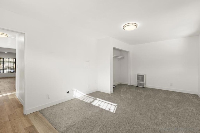 unfurnished bedroom with a closet