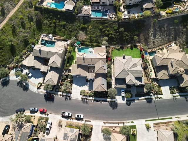 drone / aerial view featuring a residential view