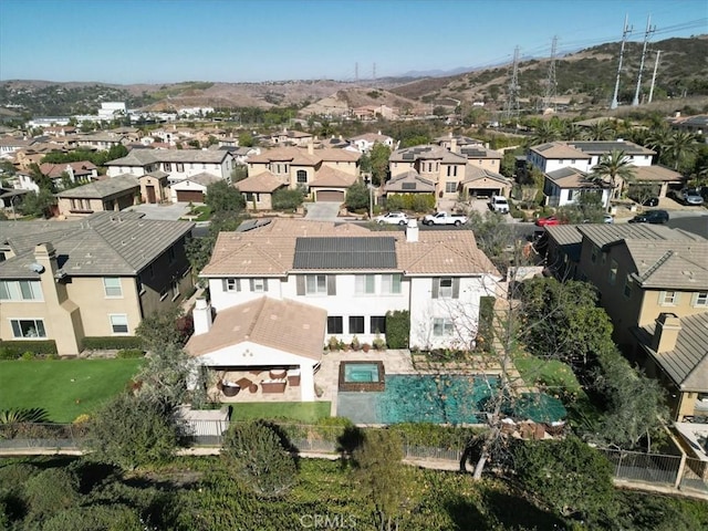 bird's eye view featuring a residential view