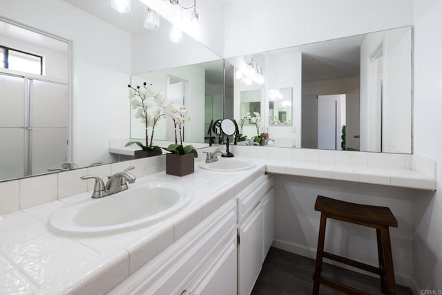 bathroom featuring vanity