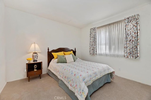 bedroom with carpet floors