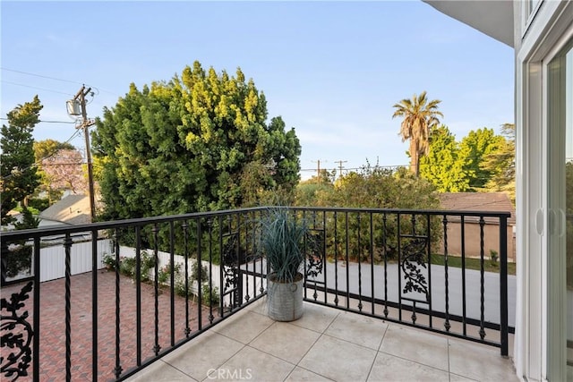 view of balcony