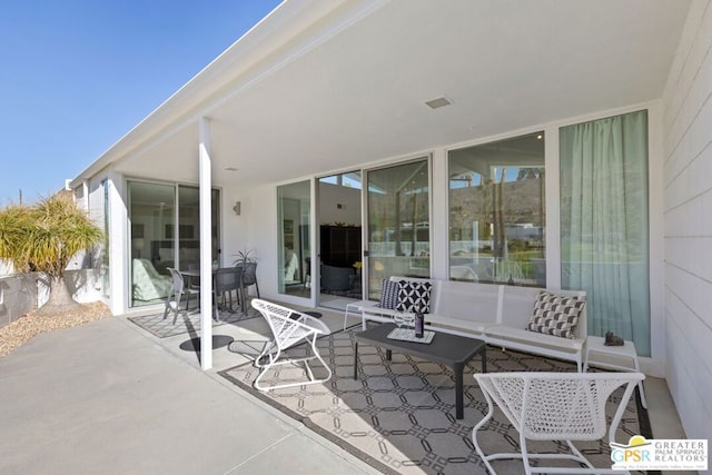 view of patio / terrace with outdoor lounge area