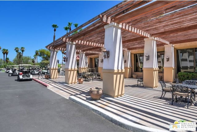 view of patio / terrace with a pergola