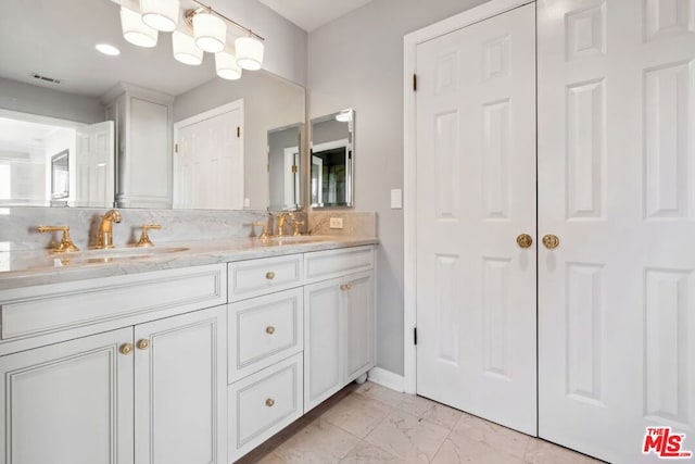 bathroom featuring vanity