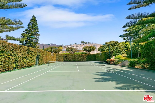 view of tennis court