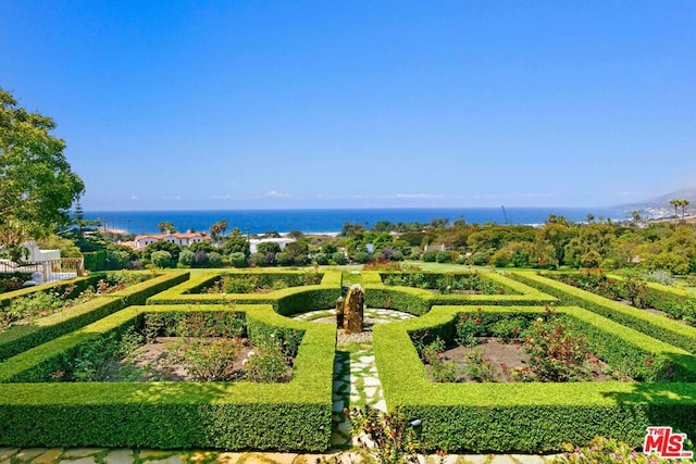 view of property's community featuring a water view