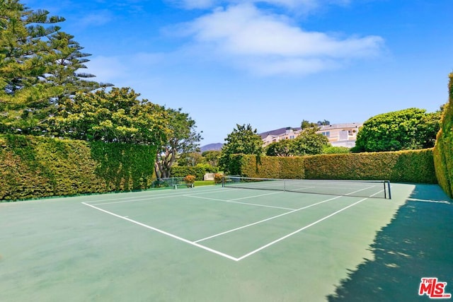 view of tennis court