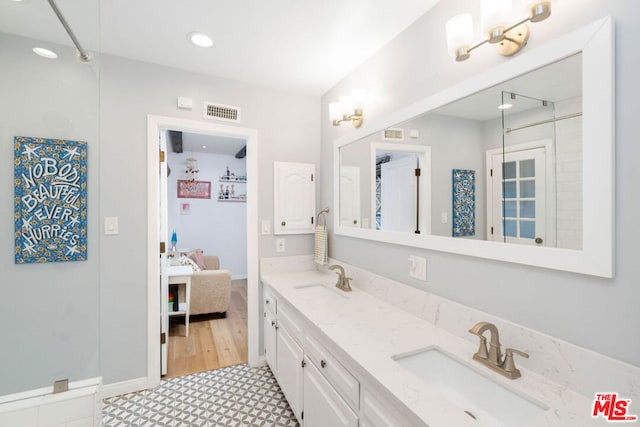 bathroom featuring vanity