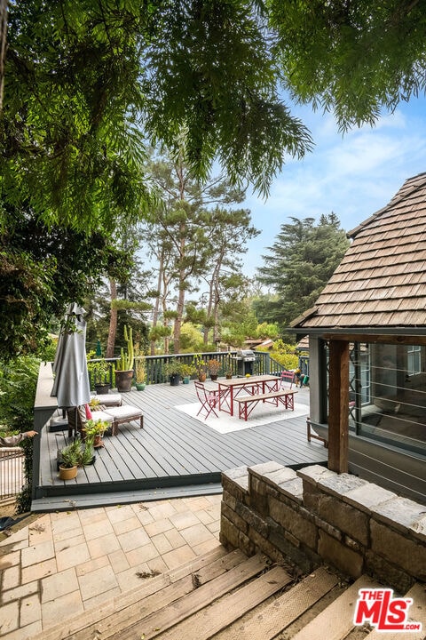 view of wooden terrace