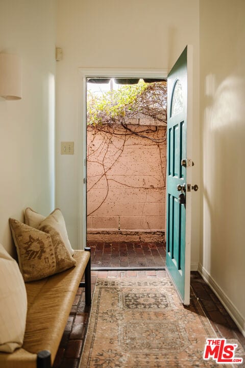 view of doorway to outside