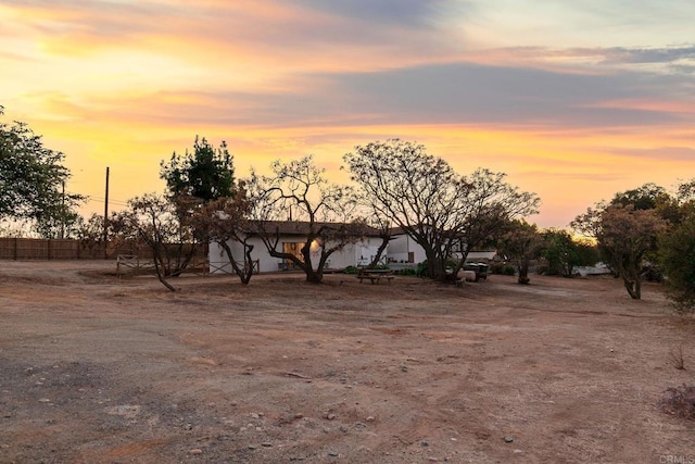 view of nature at dusk