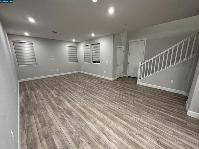 interior space featuring hardwood / wood-style flooring