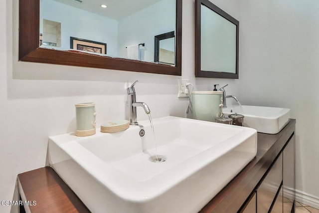 bathroom with vanity