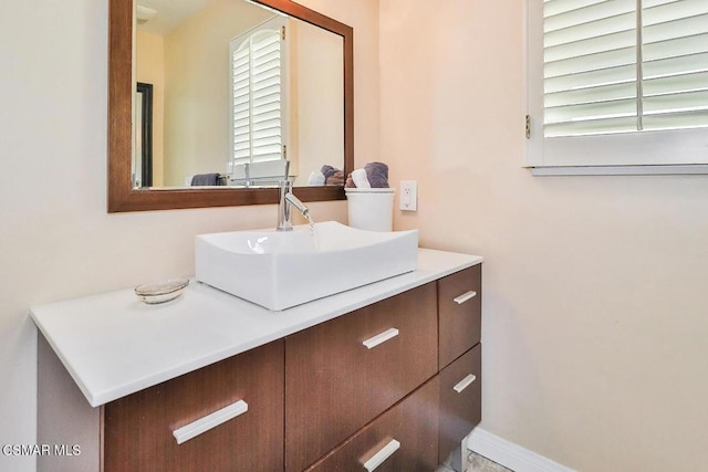 bathroom with vanity