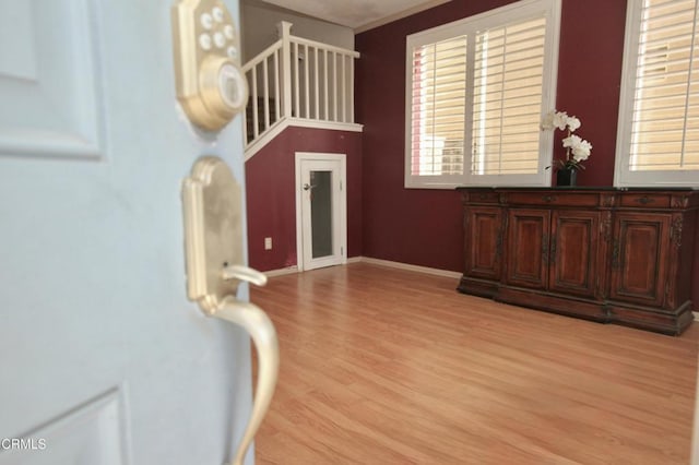 entryway featuring light hardwood / wood-style floors