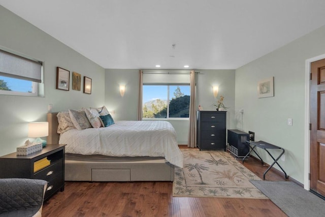 bedroom featuring hardwood / wood-style floors