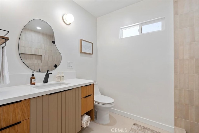 2249 Shoredale Ave, Los Angeles, CA 90031 - bathroom with vanity, toilet, and walk in shower