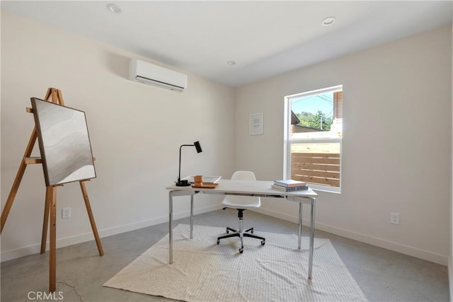 2249 Shoredale Ave, Los Angeles, CA 90031 - office area featuring a wall unit AC