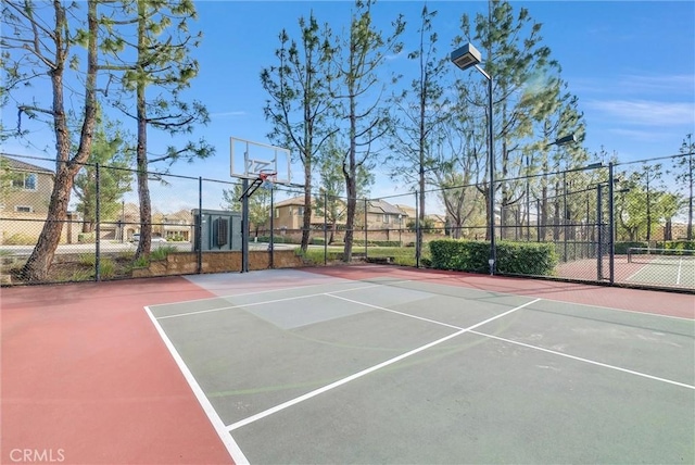 view of basketball court