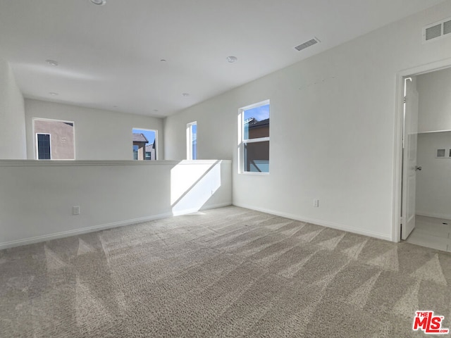 view of carpeted empty room