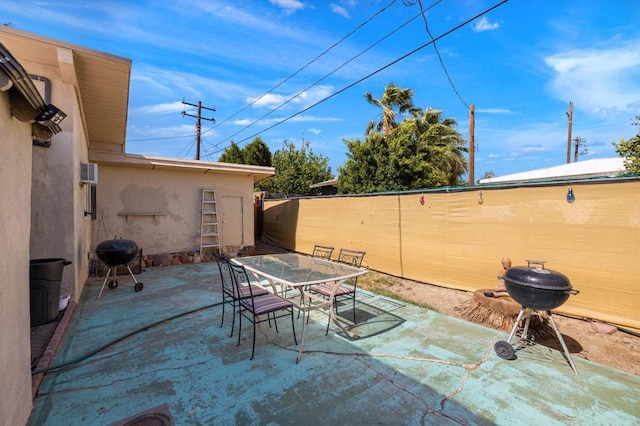 view of patio / terrace featuring grilling area