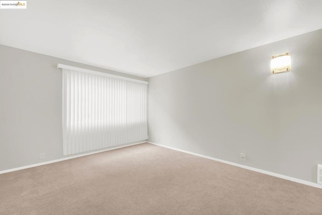 spare room featuring carpet flooring