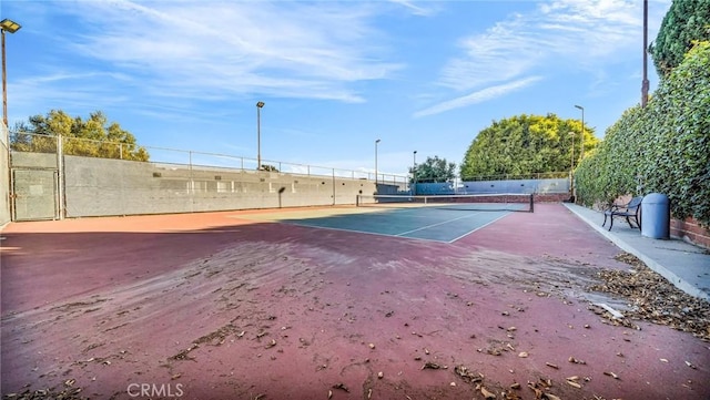 view of tennis court