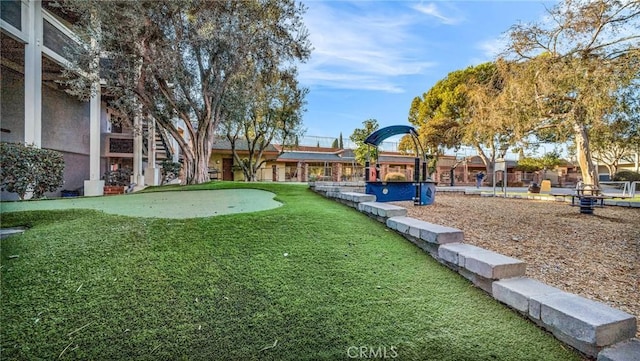 6435 Green Valley Cir Unit 214, Culver City, CA 90230 - view of community with an area to practice putting and a lawn