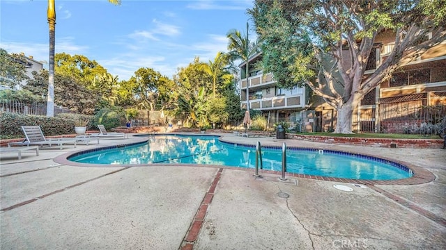 view of pool with a patio