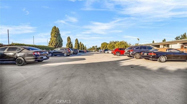 view of uncovered parking lot