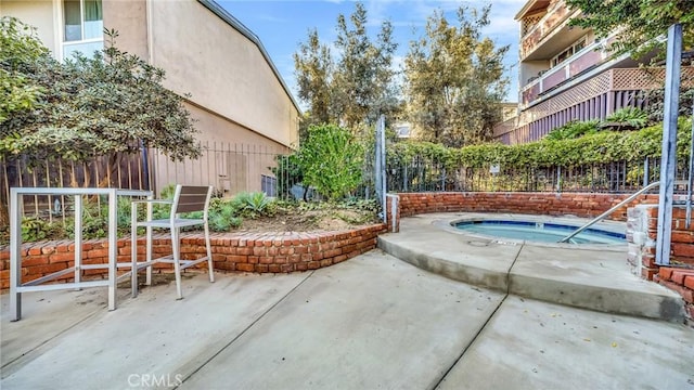 6435 Green Valley Cir Unit 214, Culver City, CA 90230 - view of pool with a hot tub and a patio