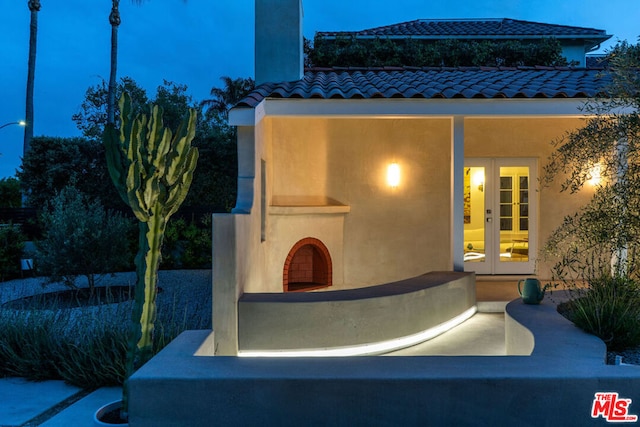 view of patio / terrace with french doors