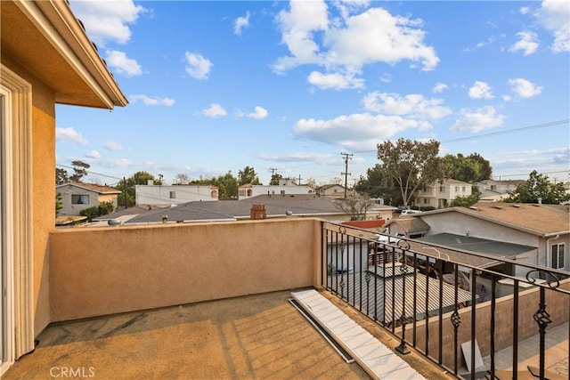 view of balcony