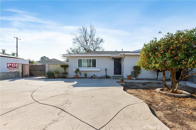 view of ranch-style home