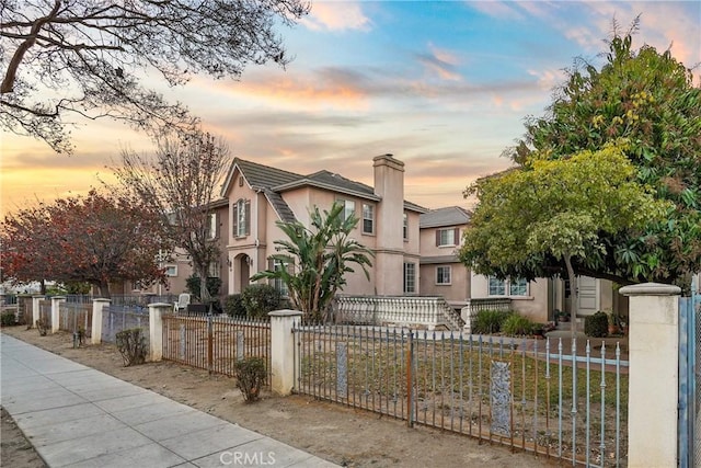 view of front of home